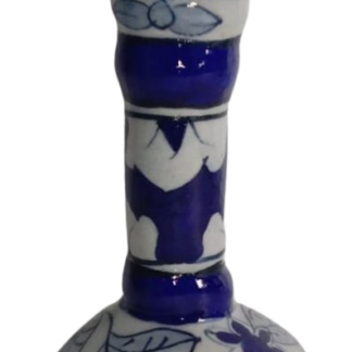 Blue Pottery Handmade Decorative Candle Holder