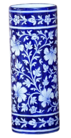 Blue Pottery Handmade Flower Vase