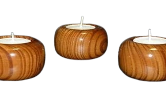 Wooden Handmade Decorative Telight Candle Holder