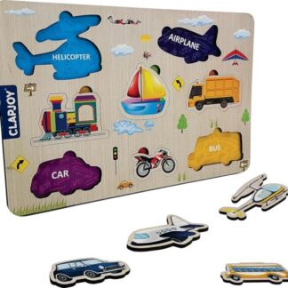 Wooden Learning Educational Vehicle Board for Kids